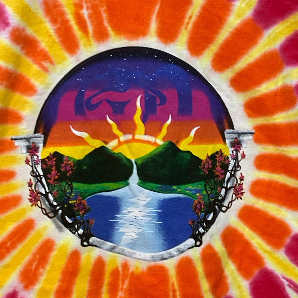 Deadhead Dreams-/ Vibrant Sunburst Grateful Dead Tye Dye Tee XL   A++.